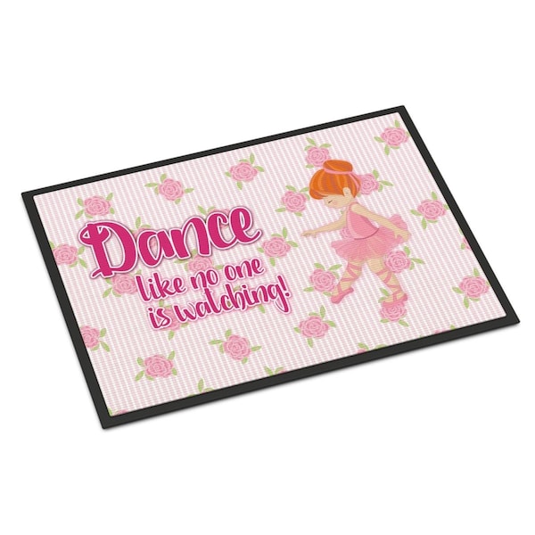 Carolines Treasures 18 x 27 in. Ballet Dance Red Hair Indoor or Outdoor Mat BB5392MAT - main